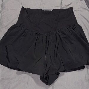 Aerie Black High-Rise Shorts/ Skirt